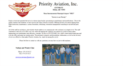 Desktop Screenshot of priorityaviation.com