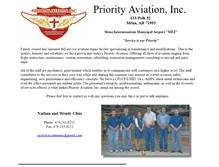 Tablet Screenshot of priorityaviation.com